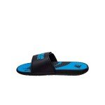 FOCO Carolina Panthers NFL Mens Wordmark Gel Slides - L
