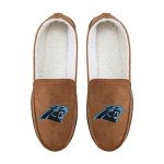 FOCO Carolina Panthers NFL Mens Exclusive Beige Moccasin - L