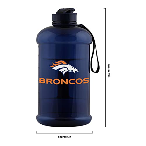 FOCO Denver Broncos NFL Large Team Color Clear Sports Bottle