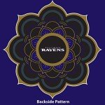 Littlearth Baltimore Ravens NFL Sheer Caftan with Flower Design