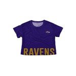 FOCO womens Nfl Team Logo Ladies Fashion Crop Top Shirt, Bottom Line, Medium US