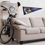 Rico Industries NFL Football Baltimore Ravens Primary 12" x 30" Felt Wall Décor Pennant - Great for Home/Bed Room/Man Cave Décor