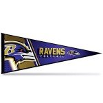 Rico Industries NFL Football Baltimore Ravens Primary 12" x 30" Felt Wall Décor Pennant - Great for Home/Bed Room/Man Cave Décor
