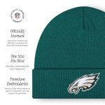FOCO Men's Philadelphia Eagles NFL Logo Basic Beanie Hat, Team Color