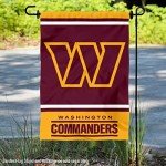 WinCraft Washington Commanders Garden Flag Double Sided Banner