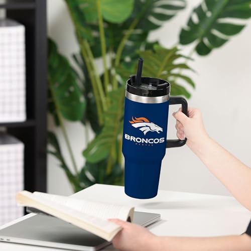 FOCO Denver Broncos NFL 40 oz XL Tumbler - Atlernate Team Color - Blue