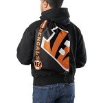FOCO Cincinnati Bengals NFL Big Logo Drawstring Backpack