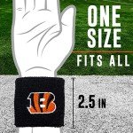 Franklin Sports NFL Embroidered Wristbands, Team Specific, OSFM