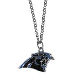 NFL Siskiyou Sports Fan Shop Carolina Panthers Chain Necklace with Small Charm 22 inch Team Color