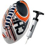 Franklin Sports NFL Chicago Bears Football - Youth Mini Football - 8.5" Junior Size Ball - SPACELACE Easy Grip Texture- Perfect for Kids