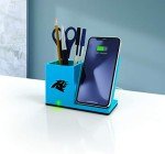 SOAR NFL Wireless Charger and Desktop Organizer, Carolina Panthers