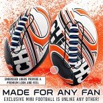 Franklin Sports NFL Chicago Bears Football - Youth Mini Football - 8.5" Junior Size Ball - SPACELACE Easy Grip Texture- Perfect for Kids