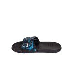 FOCO NFL Carolina Panthers Mens Cropped Big Logo Shower Sport Flip Flops Sandals SlidesCropped Big Logo Shower Sport Flip Flops Sandals Slides, Big Logo, L - 11/12