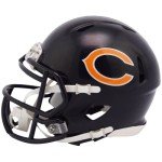 Riddell unisex adult Riddell NFL Chicago Bears Revolution Speed Mini Helmet, Team Color, One Size US