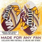 Franklin Sports NFL Washington Commanders Football - Youth Mini Football - 8.5" Junior Size Ball - SPACELACE Easy Grip Texture- Perfect for Kids