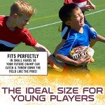 Franklin Sports NFL Washington Commanders Football - Youth Mini Football - 8.5" Junior Size Ball - SPACELACE Easy Grip Texture- Perfect for Kids