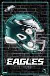 Trends International NFL Philadelphia Eagles - Neon Helmet 23 Wall Poster, 34L x 22.4W, Unframed Version