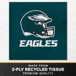 Trendware Philadelphia Eagles Paper Plate and Napkin Party Kit, Serves 16