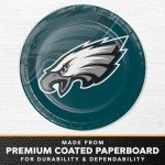 Trendware Philadelphia Eagles Paper Plate and Napkin Party Kit, Serves 16