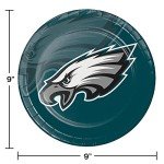 Trendware Philadelphia Eagles Paper Plate and Napkin Party Kit, Serves 16