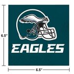 Trendware Philadelphia Eagles Paper Plate and Napkin Party Kit, Serves 16