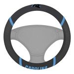 FANMATS 21366 Carolina Panthers Embroidered Steering Wheel Cover