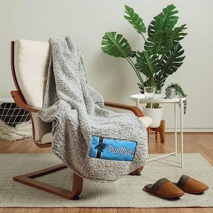 FOCO Carolina Panthers NFL Big Logo Cloud Sherpa Blanket