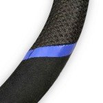 FANMATS 21366 Carolina Panthers Embroidered Steering Wheel Cover