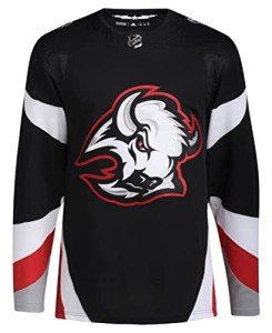 adidas Buffalo Sabres Primegreen Authentic Third Men's Jersey (54/X-Large) Black