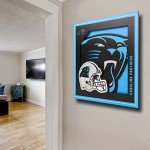 YouTheFan NFL Carolina Panthers 3D Logo Series Wall Art - 12x12
