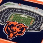 YouTheFan NFL Chicago Bears 3D StadiumView Coasters - Soldier Field