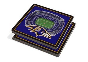 YouTheFan NFL Baltimore Ravens 3D StadiumView Coasters - M&T Bank Stadium