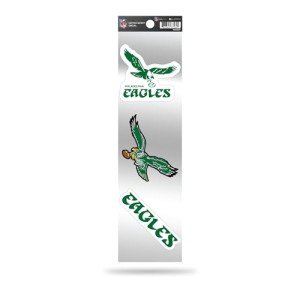 Rico Industries NFL Philadelphia Eagles 3-Piece Retro Spirit Decals, 3 x 12-"