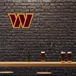 Rico Industries NFL Football Washington Commanders Primary Shape Cut Pennant - Home and Living Room Décor - Soft Felt EZ to Hang