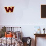 Rico Industries NFL Football Washington Commanders Primary Shape Cut Pennant - Home and Living Room Décor - Soft Felt EZ to Hang