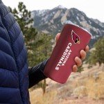 Rico Industries NFL Football Arizona Cardinals 18oz Soft Touch, Easy Grip Tumbler