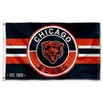 WinCraft Chicago Bears Patch Button Circle Logo Flag Large 3x5 Banner