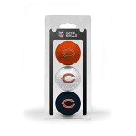 Team Golf NFL Chicago Bears 3 Golf Ball Pack Regulation Size Golf Balls, 3 Pack, Full Color Durable Team Imprint