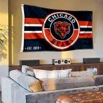 WinCraft Chicago Bears Patch Button Circle Logo Flag Large 3x5 Banner