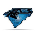 Rico Industries NFL Carolina Panthers State Shape Shape Cut Pennant - Home and Living Room Décor - Soft Felt EZ to Hang 18x0.10x18