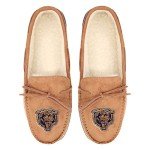FOCO Chicago Bears NFL Mens Team Logo Moccasin Slippers - L