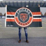 WinCraft Chicago Bears Patch Button Circle Logo Flag Large 3x5 Banner