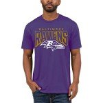 Junk Food Clothing x NFL - Baltimore Ravens - Bold Logo - Unisex Adult Short Sleeve Fan T-Shirt for Men and Women - Size X-Large