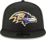 New Era NFL 9FIFTY Team Color Adjustable Snapback Hat Cap - One Size (US, Alpha, One Size, Baltimore Ravens - Black)