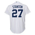 Outerstuff Giancarlo Stanton New York Yankees MLB Kids Youth 8-20 White Home Player Jersey (14-16)