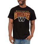 Junk Food Clothing x NFL - Washington Commanders - Bold Logo - Unisex Adult Short Sleeve Fan T-Shirt for Men and Women - Size XX-Large