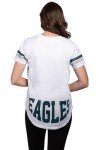 Ultra Game Women's Standard Soft Mesh Jersey Varsity Tee Shirt, White, Large