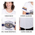 Ultra Game Women's Standard Soft Mesh Jersey Varsity Tee Shirt, White, Large