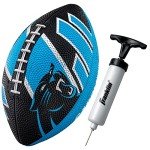 Franklin Sports NFL Carolina Panthers Football - Youth Football - Mini 8.5" Rubber Ball - Perfect for Kids - Team Logos and Colors
