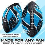 Franklin Sports NFL Carolina Panthers Football - Youth Football - Mini 8.5" Rubber Ball - Perfect for Kids - Team Logos and Colors
